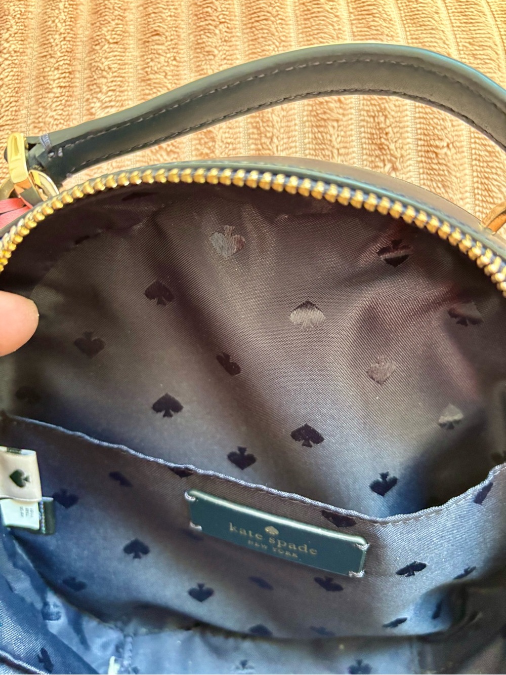 kate spade Navy Floral Round Crossbody Bag - Picture 5 of 6